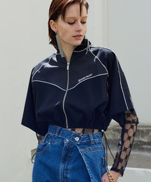 PRANK PROJECT | バイカラークロップドZIPトップ / Bicolor Cropped Zip Top(Tシャツ/カットソー)