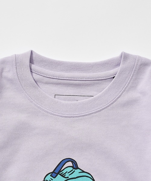 Franklin Climbing(フランクリンクライミング)の「【KIDS】【Franklin Climbing】バックパック&ドッググラフィックテックショートスリーブ(Tシャツ/カットソー・キッズ・ホワイト/チャコールグレー/バイオレット・M/L/XL)」の7枚目の写真