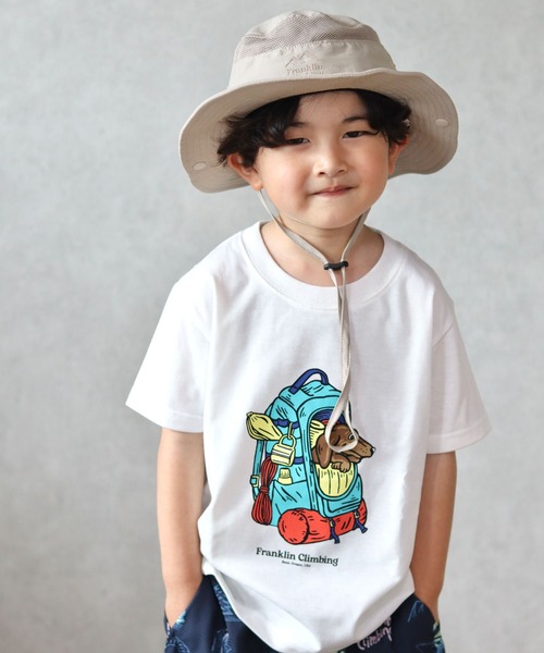 Franklin Climbing(フランクリンクライミング)の「【KIDS】【Franklin Climbing】バックパック&ドッググラフィックテックショートスリーブ(Tシャツ/カットソー・キッズ・ホワイト/チャコールグレー/バイオレット・M/L/XL)」の10枚目の写真