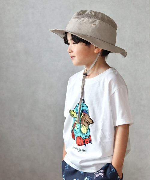 Franklin Climbing(フランクリンクライミング)の「【KIDS】【Franklin Climbing】バックパック&ドッググラフィックテックショートスリーブ(Tシャツ/カットソー・キッズ・ホワイト/チャコールグレー/バイオレット・M/L/XL)」の11枚目の写真