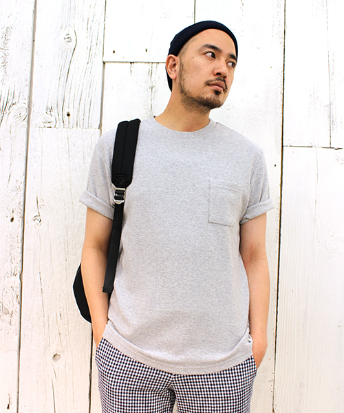 CIAOPANIC TYPY(チャオパニックティピー)の「ヘビークレープポケットTシャツ(Tシャツ/カットソー・メンズ・ホワイト/ネイビー/グレー/ブルー・MEDIUM/LARGE/SMALL)」の3枚目の写真