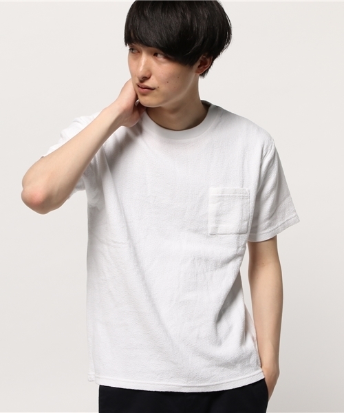 CIAOPANIC TYPY(チャオパニックティピー)の「ヘビークレープポケットTシャツ(Tシャツ/カットソー・メンズ・ホワイト/ネイビー/グレー/ブルー・MEDIUM/LARGE/SMALL)」の13枚目の写真