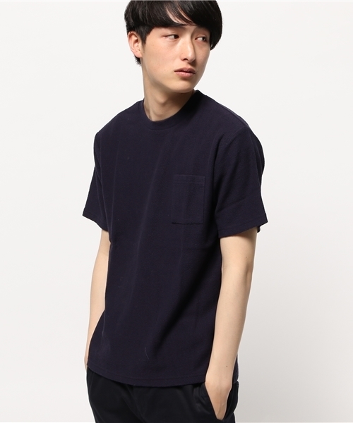 CIAOPANIC TYPY(チャオパニックティピー)の「ヘビークレープポケットTシャツ(Tシャツ/カットソー・メンズ・ホワイト/ネイビー/グレー/ブルー・MEDIUM/LARGE/SMALL)」の4枚目の写真