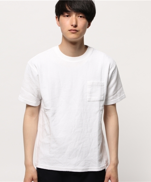 CIAOPANIC TYPY(チャオパニックティピー)の「ヘビークレープポケットTシャツ(Tシャツ/カットソー・メンズ・ホワイト/ネイビー/グレー/ブルー・MEDIUM/LARGE/SMALL)」の5枚目の写真