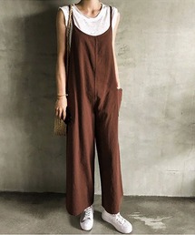 オールインワンワイドパンツ