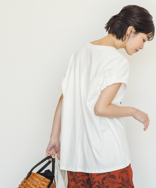 Gready Brilliant(グレディブリリアン)の「LANUITフロッキーTシャツ(Tシャツ/カットソー・レディース・ブラック/オフホワイト・FREE)」の12枚目の写真