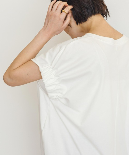 Gready Brilliant(グレディブリリアン)の「LANUITフロッキーTシャツ(Tシャツ/カットソー・レディース・ブラック/オフホワイト・FREE)」の16枚目の写真
