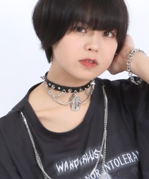 Salong hameu（サロン ハミュー）の「#サブカルファッション カミソリ×チェーンチョーカー メンズ レディース（チョーカー・メンズ）」