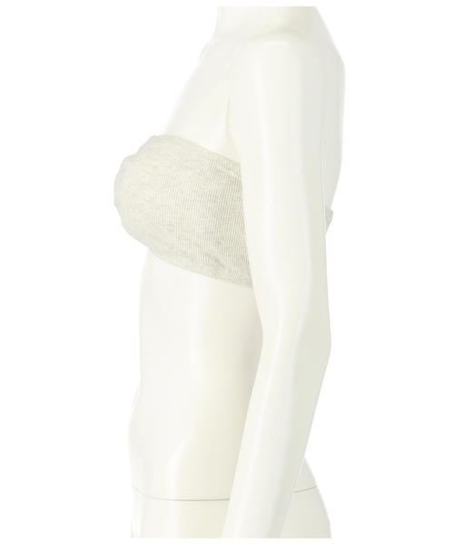 anap mimpi（アナップミンピ）の「テレコリブギャザーブラトップ（チューブトップ・レディース・ブラック/ダークグレー/ホワイト/ベージュ/キナリ・FREE）」の15枚目の写真