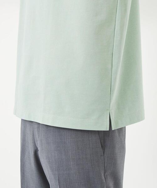 green label relaxing（グリーンレーベルリラクシング）の「DUADRY CLEAN バーズアイ ボタンダウン ポロシャツ -吸水速乾・抗菌-（ポロシャツ・メンズ・ダークグリーン/ライトブルー/ライトグレー/ネイビー/ダークグレー/ライム/ダークブラウン/ベージュ・S/M/L/XL）」の14枚目の写真