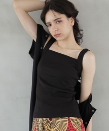 LAKOLE | 三角テレコタンクトップ / 188706(Tシャツ/カットソー)