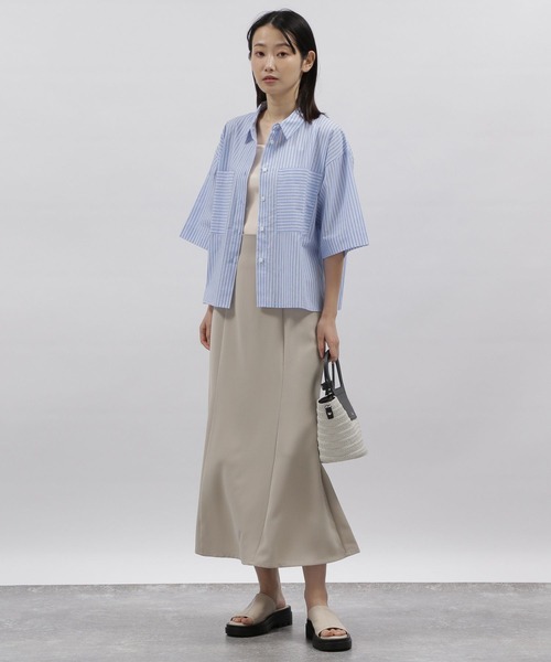 LAKOLE（ラコレ）の「三角テレコタンクトップ / 188706（Tシャツ/カットソー・レディース・ブラック/ベージュ/オフホワイト/ブラウン系その他・SMALL/MEDIUM）」の5枚目の写真