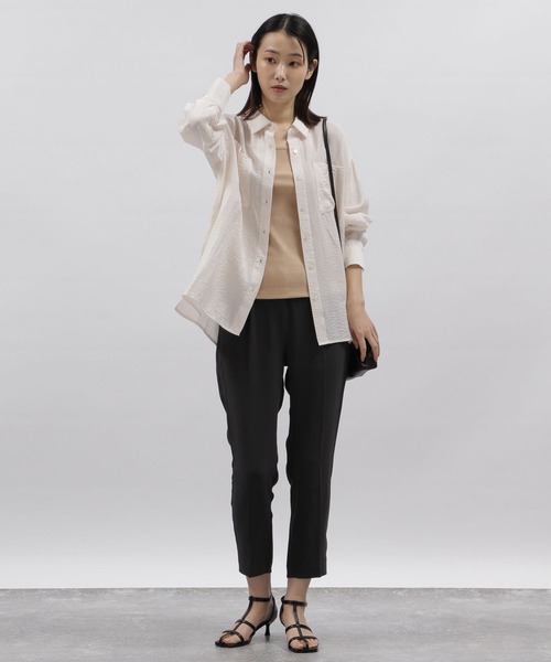 LAKOLE（ラコレ）の「三角テレコタンクトップ / 188706（Tシャツ/カットソー・レディース・ブラック/ベージュ/オフホワイト/ブラウン系その他・SMALL/MEDIUM）」の8枚目の写真