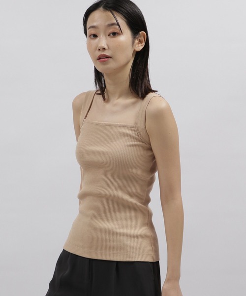 LAKOLE（ラコレ）の「三角テレコタンクトップ / 188706（Tシャツ/カットソー・レディース・ブラック/ベージュ/オフホワイト/ブラウン系その他・SMALL/MEDIUM）」の10枚目の写真