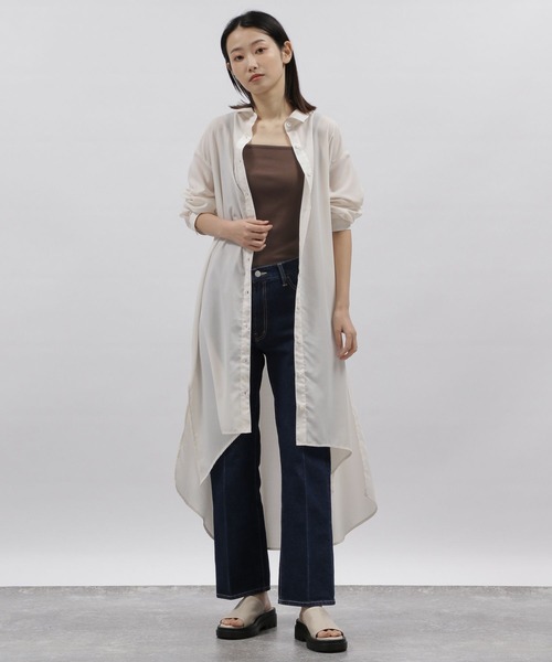 LAKOLE（ラコレ）の「三角テレコタンクトップ / 188706（Tシャツ/カットソー・レディース・ブラック/ベージュ/オフホワイト/ブラウン系その他・SMALL/MEDIUM）」の11枚目の写真