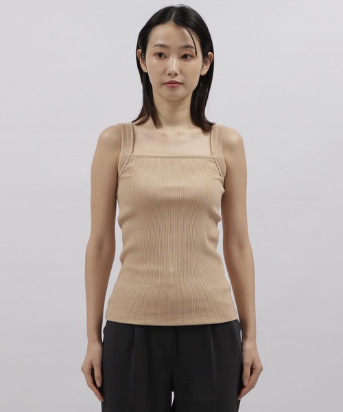 LAKOLE（ラコレ）の「三角テレコタンクトップ / 188706（Tシャツ/カットソー・レディース・ブラック/ベージュ/オフホワイト/ブラウン系その他・SMALL/MEDIUM）」の12枚目の写真