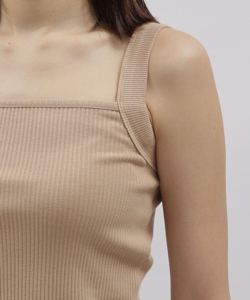 LAKOLE（ラコレ）の「三角テレコタンクトップ / 188706（Tシャツ/カットソー・レディース・ブラック/ベージュ/オフホワイト/ブラウン系その他・SMALL/MEDIUM）」の16枚目の写真