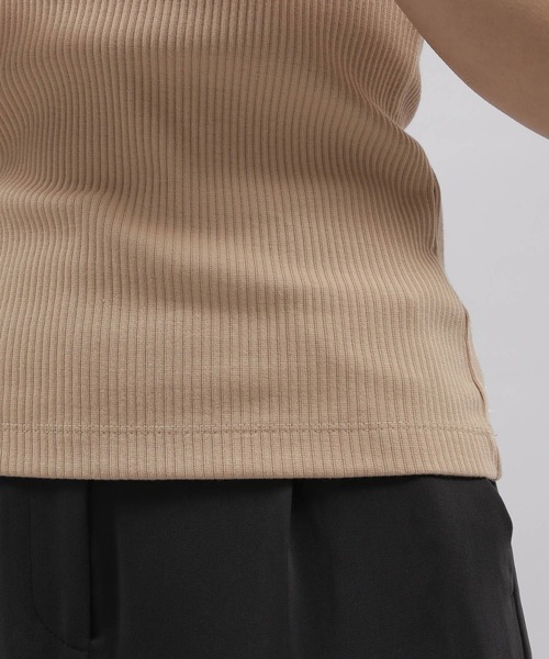 LAKOLE（ラコレ）の「三角テレコタンクトップ / 188706（Tシャツ/カットソー・レディース・ブラック/ベージュ/オフホワイト/ブラウン系その他・SMALL/MEDIUM）」の17枚目の写真