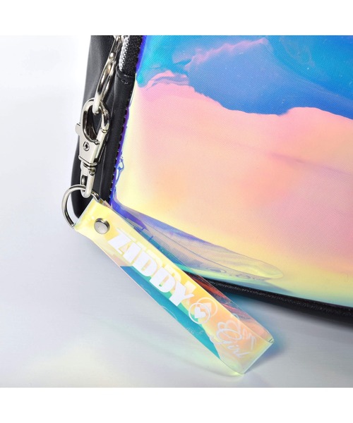 ZIDDY（ジディ）の「ZIDDY/mini合皮リュック（バックパック/リュック・キッズ・パープル/ブラック・ONESIZE）」の6枚目の写真