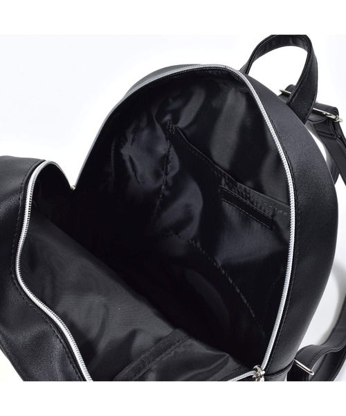 ZIDDY（ジディ）の「ZIDDY/mini合皮リュック（バックパック/リュック・キッズ・パープル/ブラック・ONESIZE）」の4枚目の写真