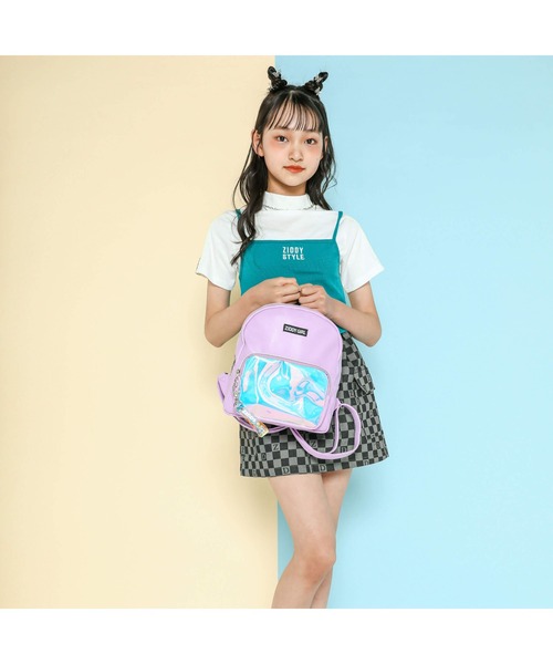 ZIDDY（ジディ）の「ZIDDY/mini合皮リュック（バックパック/リュック・キッズ・パープル/ブラック・ONESIZE）」の16枚目の写真