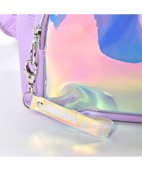 ZIDDY（ジディ）の「ZIDDY/mini合皮リュック（バックパック/リュック・キッズ・パープル/ブラック・ONESIZE）」の7枚目の写真