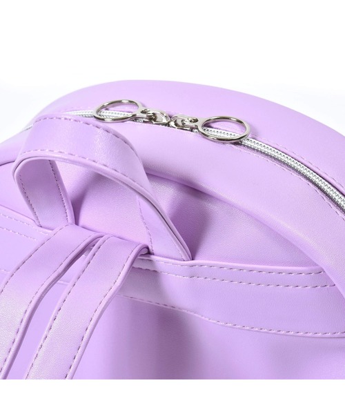 ZIDDY（ジディ）の「ZIDDY/mini合皮リュック（バックパック/リュック・キッズ・パープル/ブラック・ONESIZE）」の10枚目の写真