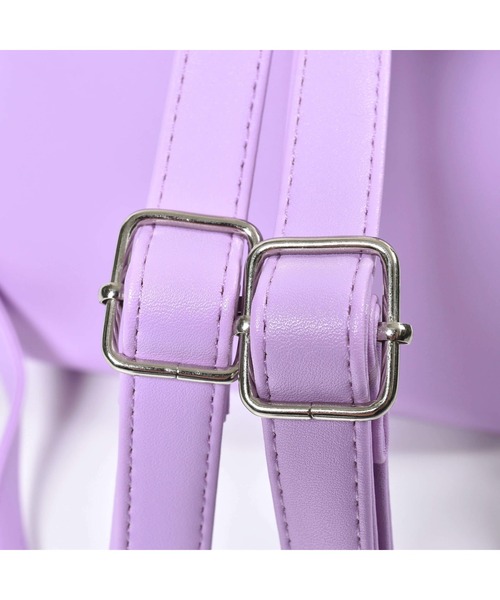 ZIDDY（ジディ）の「ZIDDY/mini合皮リュック（バックパック/リュック・キッズ・パープル/ブラック・ONESIZE）」の18枚目の写真