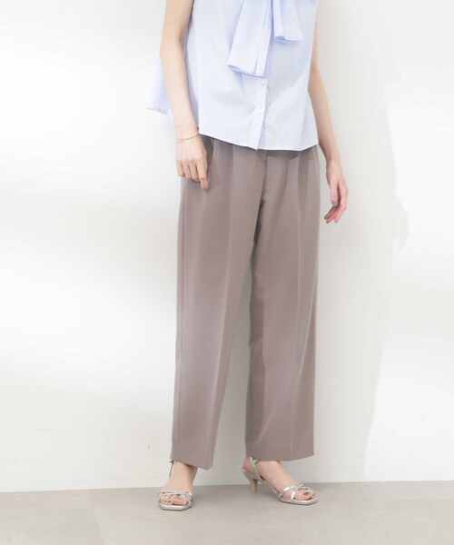 N.（N. Natural Beauty Basic）（エヌエヌナチュラルビューティーベーシック）の「【S Size Line】◆２タックトラウザーパンツ（スラックス・レディース・モカ/ブルー・SMALL/MEDIUM）」の15枚目の写真