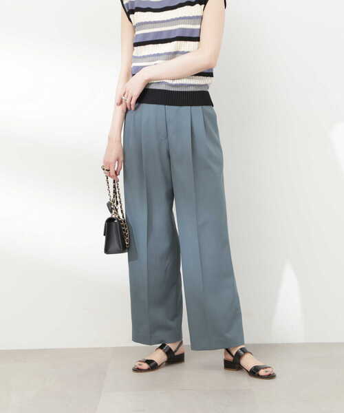 N.（N. Natural Beauty Basic）（エヌエヌナチュラルビューティーベーシック）の「【S Size Line】◆２タックトラウザーパンツ（スラックス・レディース・モカ/ブルー・SMALL/MEDIUM）」の20枚目の写真