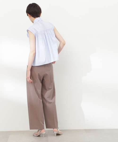 N.（N. Natural Beauty Basic）（エヌエヌナチュラルビューティーベーシック）の「【S Size Line】◆２タックトラウザーパンツ（スラックス・レディース・モカ/ブルー・SMALL/MEDIUM）」の8枚目の写真