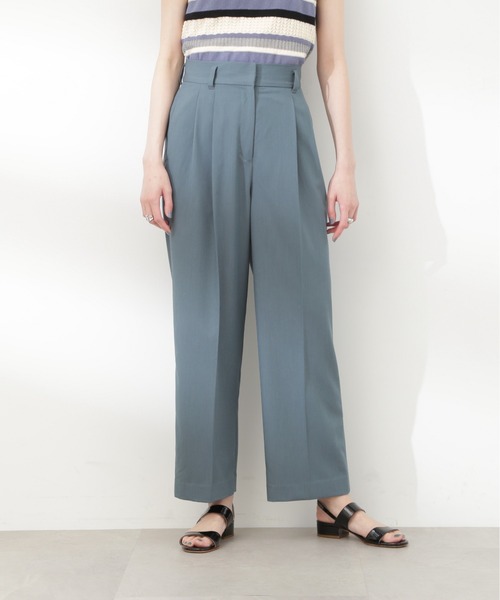 N.（N. Natural Beauty Basic）（エヌエヌナチュラルビューティーベーシック）の「【S Size Line】◆２タックトラウザーパンツ（スラックス・レディース・モカ/ブルー・SMALL/MEDIUM）」の10枚目の写真