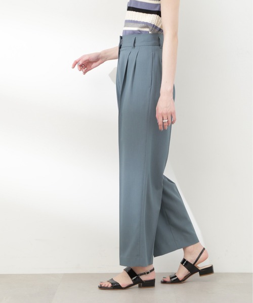 N.（N. Natural Beauty Basic）（エヌエヌナチュラルビューティーベーシック）の「【S Size Line】◆２タックトラウザーパンツ（スラックス・レディース・モカ/ブルー・SMALL/MEDIUM）」の12枚目の写真