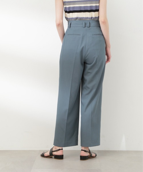 N.（N. Natural Beauty Basic）（エヌエヌナチュラルビューティーベーシック）の「【S Size Line】◆２タックトラウザーパンツ（スラックス・レディース・モカ/ブルー・SMALL/MEDIUM）」の4枚目の写真