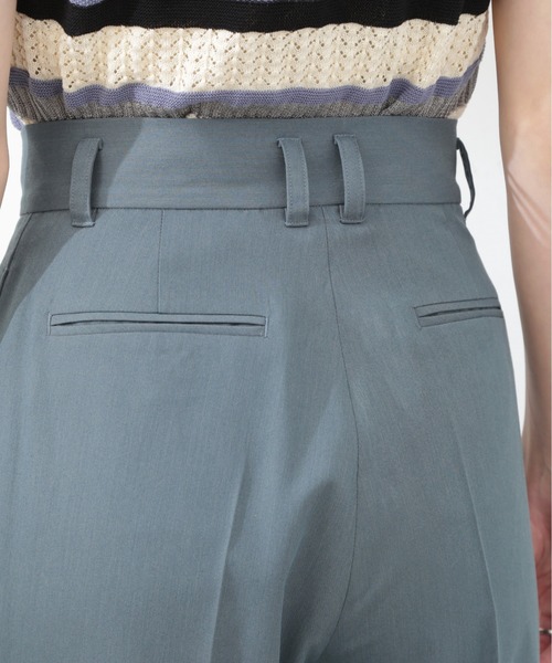 N.（N. Natural Beauty Basic）（エヌエヌナチュラルビューティーベーシック）の「【S Size Line】◆２タックトラウザーパンツ（スラックス・レディース・モカ/ブルー・SMALL/MEDIUM）」の9枚目の写真