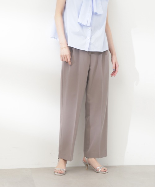 N.（N. Natural Beauty Basic）（エヌエヌナチュラルビューティーベーシック）の「【S Size Line】◆２タックトラウザーパンツ（スラックス・レディース・モカ/ブルー・SMALL/MEDIUM）」の13枚目の写真