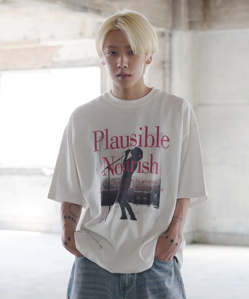G.O.C（ジーオーシー）の「オーバーサイズ ヴィンテージ プリント TEE（Tシャツ/カットソー・メンズ・ブラック系その他/ブラック系その他3/ホワイト系その他2/ブラック/ホワイト/ホワイト系その他/ホワイト系その他3/ブラック系その他2・MEDIUM/LARGE）」の3枚目の写真
