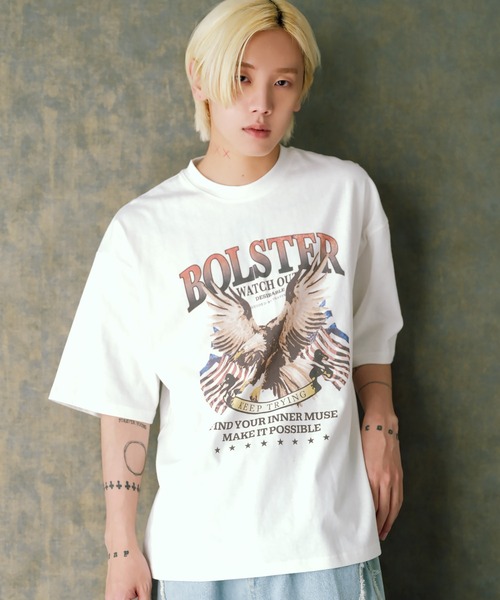 G.O.C（ジーオーシー）の「オーバーサイズ ヴィンテージ プリント TEE（Tシャツ/カットソー・メンズ・ブラック系その他/ブラック系その他3/ホワイト系その他2/ブラック/ホワイト/ホワイト系その他/ホワイト系その他3/ブラック系その他2・MEDIUM/LARGE）」の2枚目の写真