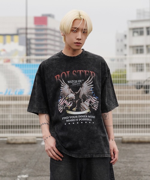 G.O.C（ジーオーシー）の「オーバーサイズ ヴィンテージ プリント TEE（Tシャツ/カットソー・メンズ・ブラック系その他/ブラック系その他3/ホワイト系その他2/ブラック/ホワイト/ホワイト系その他/ホワイト系その他3/ブラック系その他2・MEDIUM/LARGE）」の6枚目の写真
