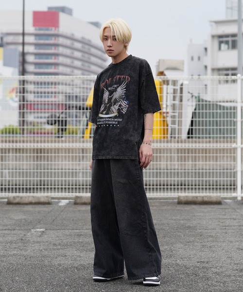 G.O.C（ジーオーシー）の「オーバーサイズ ヴィンテージ プリント TEE（Tシャツ/カットソー・メンズ・ブラック系その他/ブラック系その他3/ホワイト系その他2/ブラック/ホワイト/ホワイト系その他/ホワイト系その他3/ブラック系その他2・MEDIUM/LARGE）」の19枚目の写真