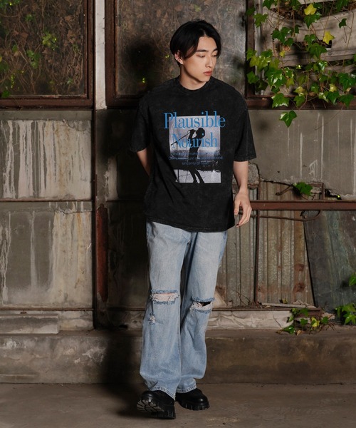 G.O.C（ジーオーシー）の「オーバーサイズ ヴィンテージ プリント TEE（Tシャツ/カットソー・メンズ・ブラック系その他/ブラック系その他3/ホワイト系その他2/ブラック/ホワイト/ホワイト系その他/ホワイト系その他3/ブラック系その他2・MEDIUM/LARGE）」の9枚目の写真