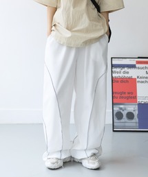 [UNISEX] 【長さ調節可能】【ストリートファッション必須アイテム】ストリングラインハイウエストバンディングパンツ