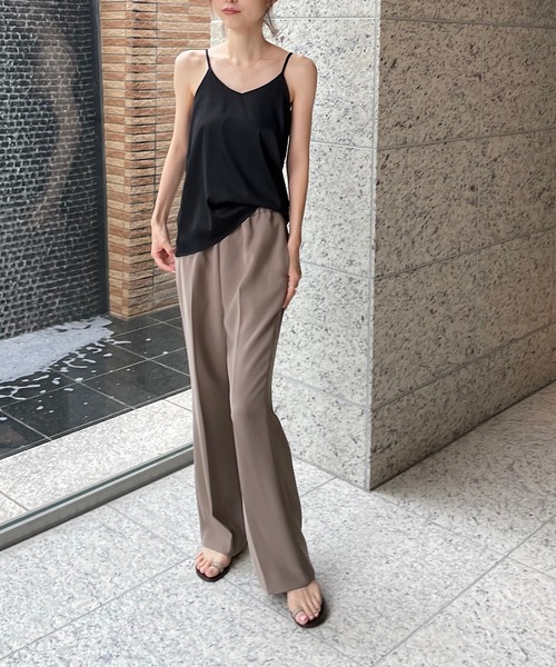 PIN（ピン）の「Vネックサテンキャミ（キャミソール）」 - WEAR