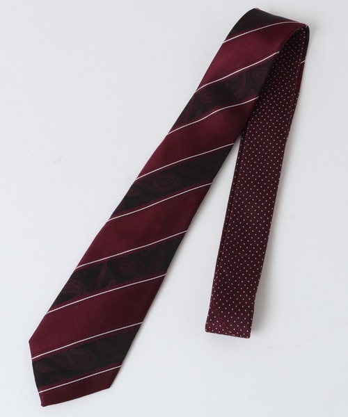 CROWDED CLOSET（クラウデッドクローゼット）の「ペイズリーレジメント/ドット クレリックタイ（ネクタイ・メンズ・ネイビー/ブラウン/ターコイズブルー/シルバー/ボルドー・FREE）」の7枚目の写真