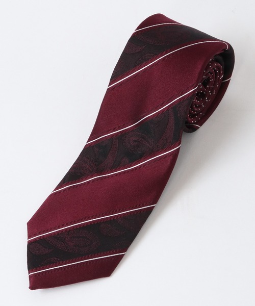 CROWDED CLOSET（クラウデッドクローゼット）の「ペイズリーレジメント/ドット クレリックタイ（ネクタイ・メンズ・ネイビー/ブラウン/ターコイズブルー/シルバー/ボルドー・FREE）」の13枚目の写真