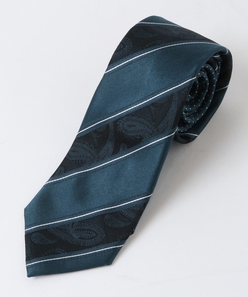 CROWDED CLOSET（クラウデッドクローゼット）の「ペイズリーレジメント/ドット クレリックタイ（ネクタイ・メンズ・ネイビー/ブラウン/ターコイズブルー/シルバー/ボルドー・FREE）」の16枚目の写真