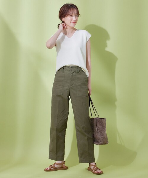 【前後2WAY/アンチピリング/洗濯機可】ノースリーブニット