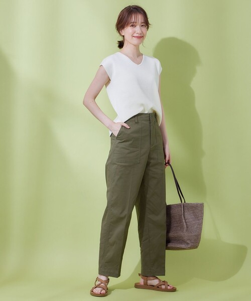 【前後2WAY/アンチピリング/洗濯機可】ノースリーブニット