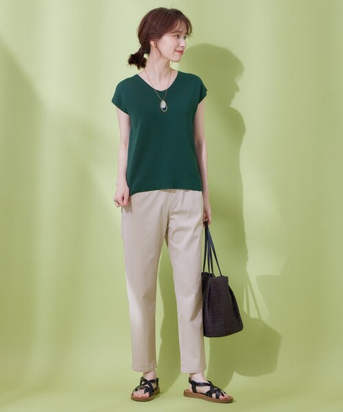 【前後2WAY/アンチピリング/洗濯機可】ノースリーブニット