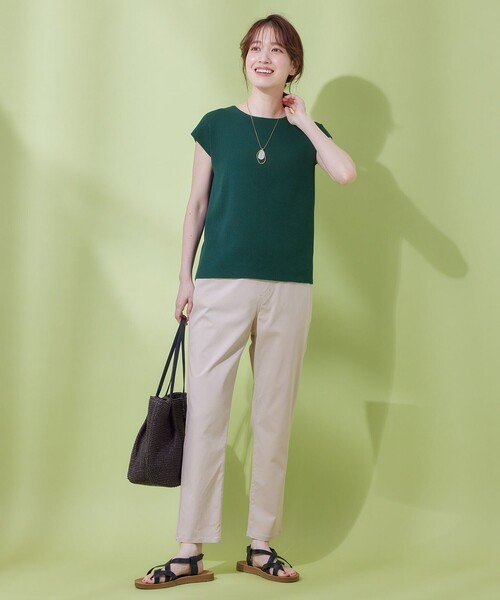 【前後2WAY/アンチピリング/洗濯機可】ノースリーブニット